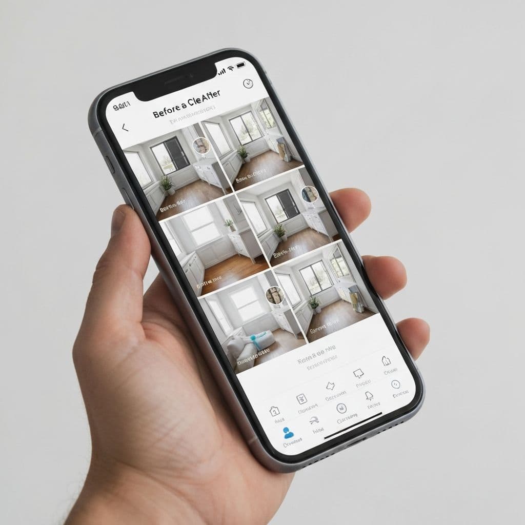 청소 진행 상황 실시간 공유